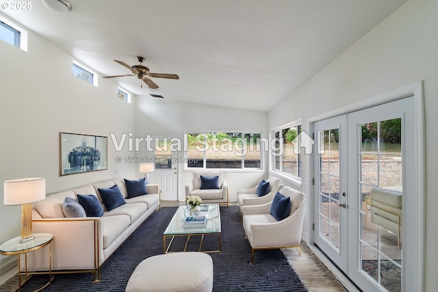 7331 SW Oak St, Tigard, OR 97223 - sunroom / solarium featuring french doors and lofted ceiling