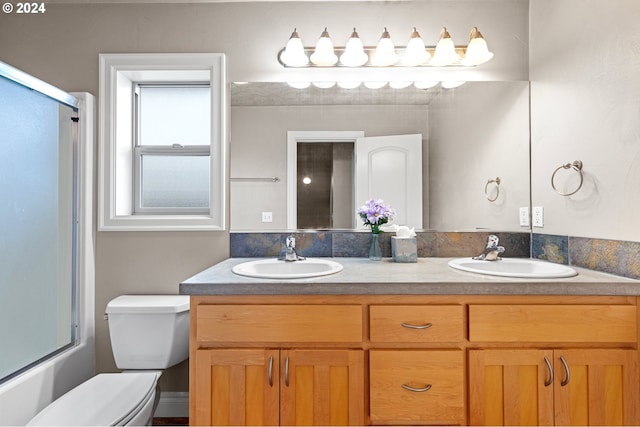 2721 La Darrah St, Eugene, OR 97404 - full bathroom featuring double vanity and toilet