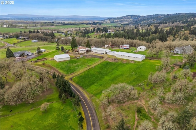 10685 Oak Dr SE, Salem, OR 97306 - bird's eye view featuring a mountain view and a rural view