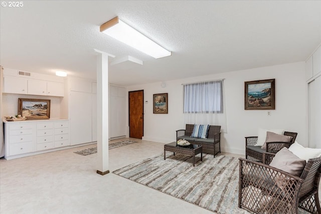 10685 Oak Dr SE, Salem, OR 97306 - living room with a textured ceiling and visible vents