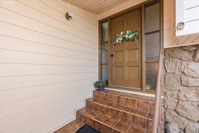 10685 Oak Dr SE, Salem, OR 97306 - doorway to property with stone siding