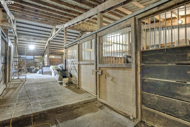 view of horse barn