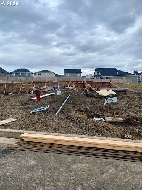 view of yard with a playground