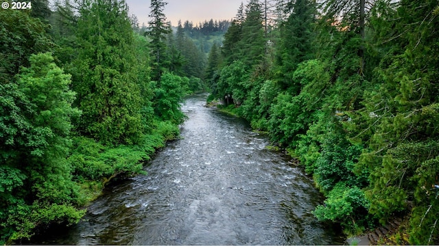 view of nature at dusk