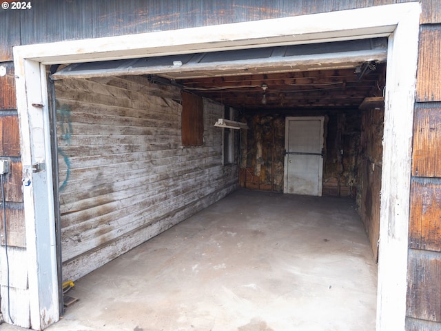 view of basement