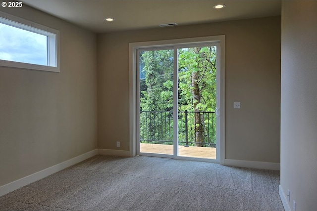 3404 River Heights Dr, Springfield, OR 97477 - carpeted spare room with recessed lighting and baseboards