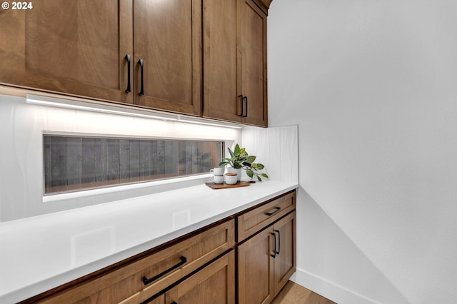 interior space featuring light hardwood / wood-style floors