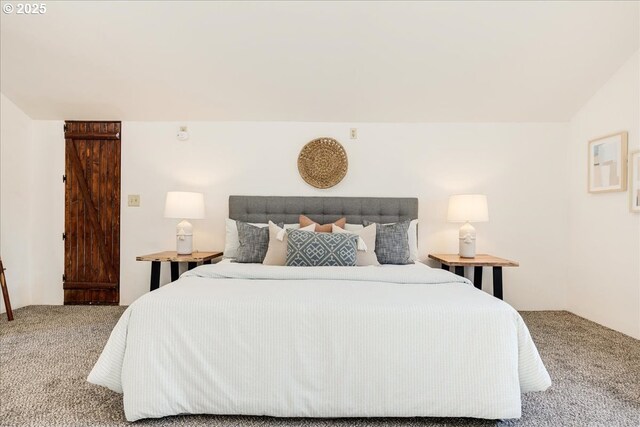 bedroom featuring dark hardwood / wood-style flooring