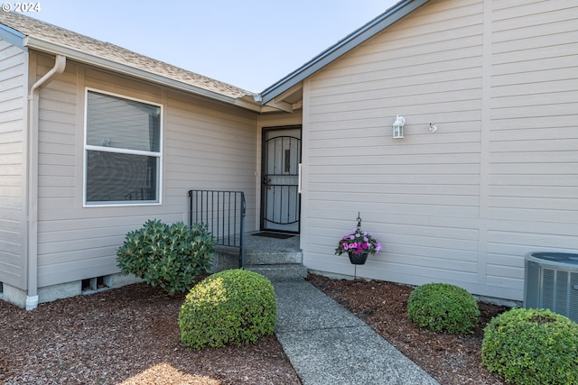 entrance to property with central AC