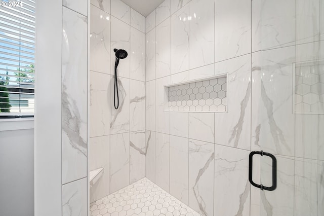 bathroom with walk in shower