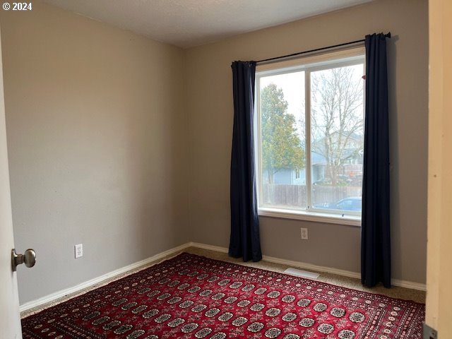 spare room featuring carpet floors