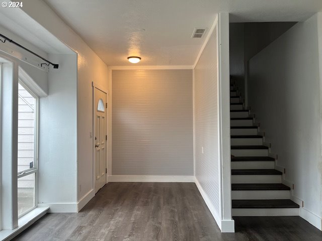 interior space featuring hardwood / wood-style flooring