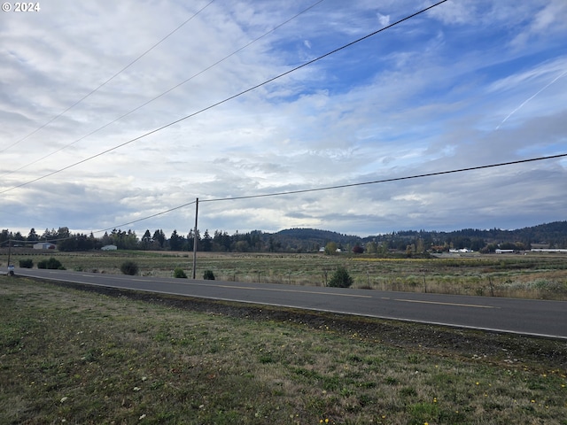 property view of mountains with a rural view