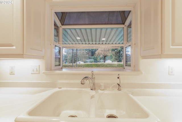 interior details featuring sink