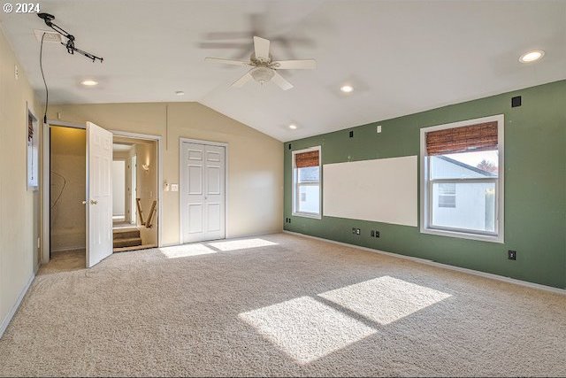 unfurnished bedroom with multiple windows and light carpet