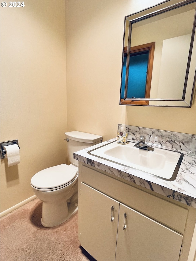 242 Rocky Point Ln, Roseburg, OR 97471 - half bathroom featuring vanity and toilet