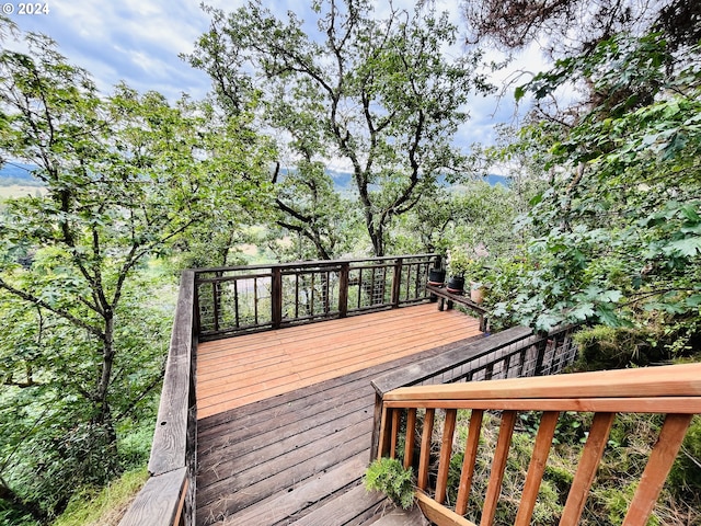 242 Rocky Point Ln, Roseburg, OR 97471 - view of wooden terrace