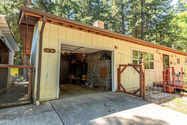 view of outbuilding