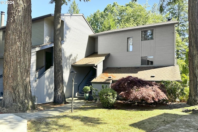 exterior space with a lawn