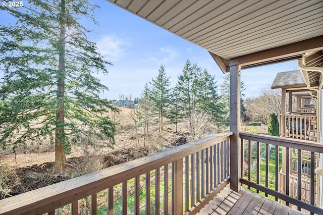 view of wooden terrace