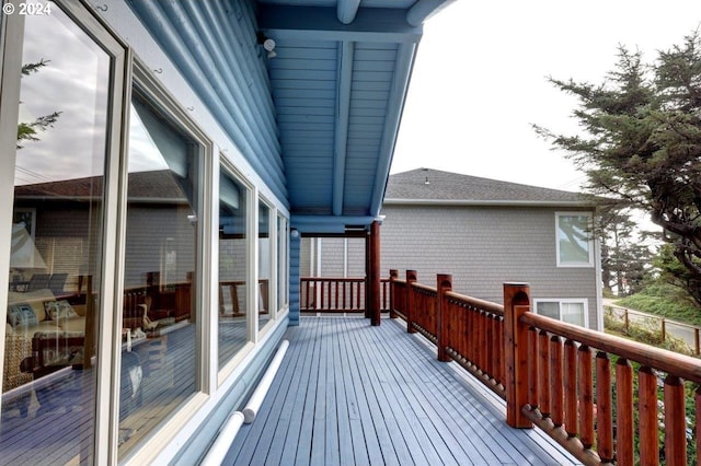 view of wooden terrace