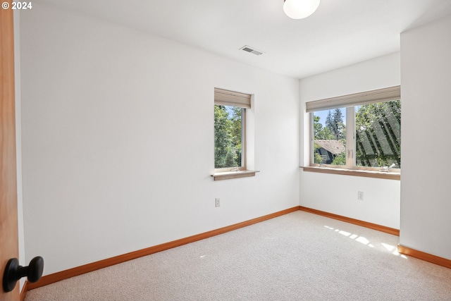 spare room featuring carpet floors