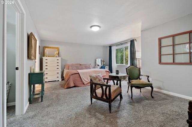 bedroom featuring carpet flooring