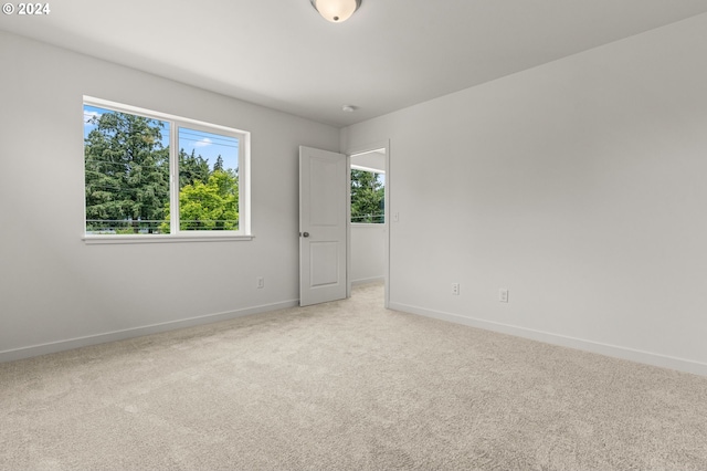 view of carpeted empty room