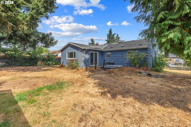 view of rear view of property