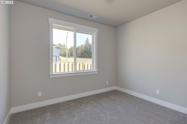 view of carpeted empty room