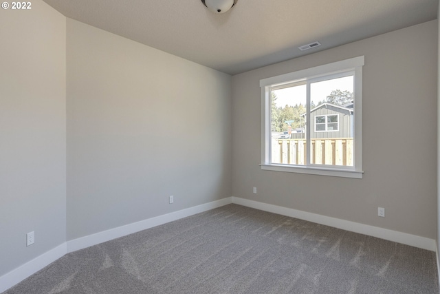 view of carpeted empty room