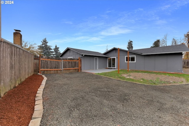 exterior space with a patio area