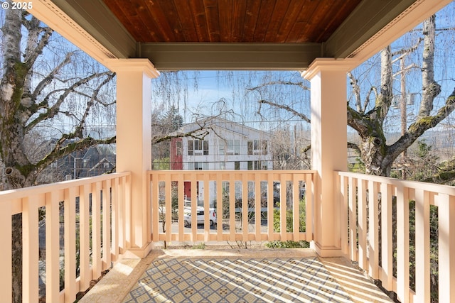 view of balcony