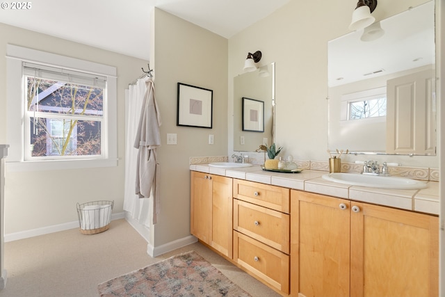 bathroom with vanity