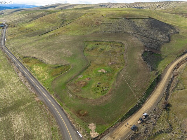 drone / aerial view featuring a rural view