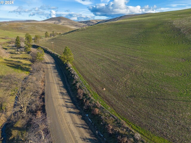 aerial view featuring a rural view