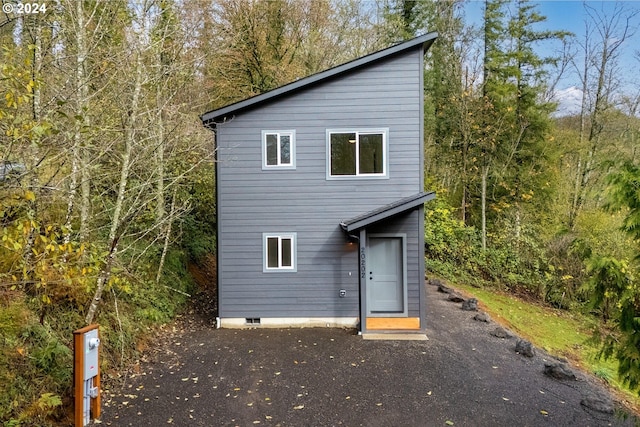 view of rear view of property