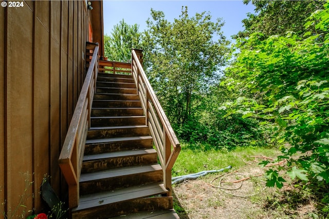 view of staircase