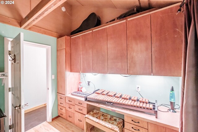 kitchen featuring light hardwood / wood-style floors