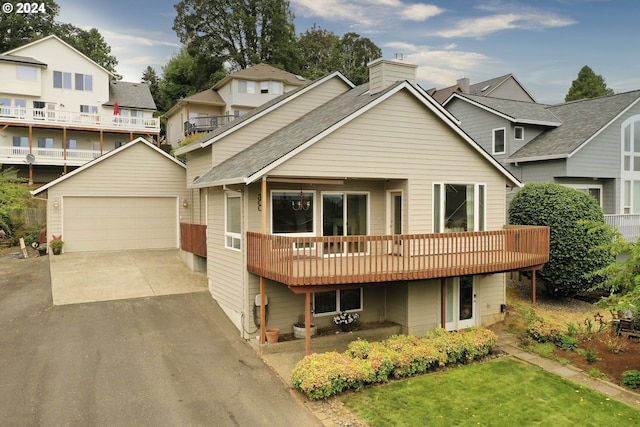 300 Spinnaker Way, Columbia City, OR 97018 - view of front of house with a garage