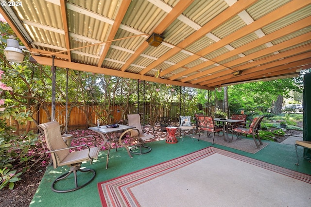 8805 NE 36th St, Vancouver, WA 98662 - view of patio with outdoor dining area and fence
