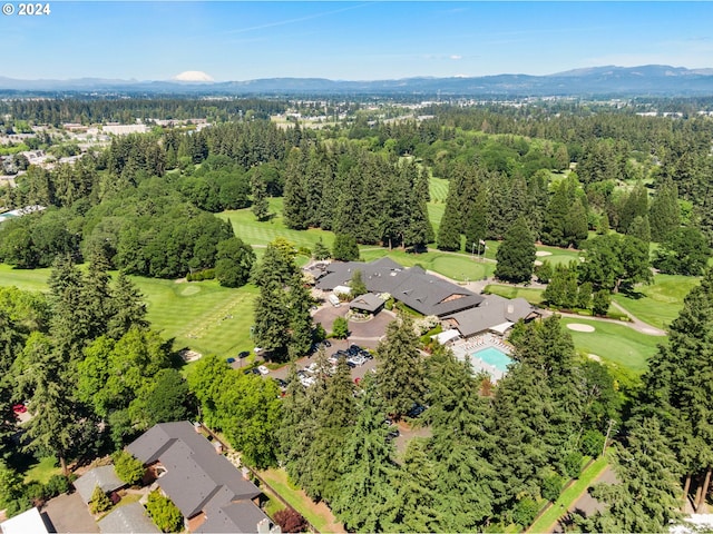8805 NE 36th St, Vancouver, WA 98662 - bird's eye view featuring a mountain view, golf course view, and a forest view
