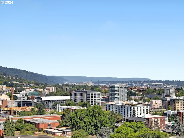 view of city with a mountain view