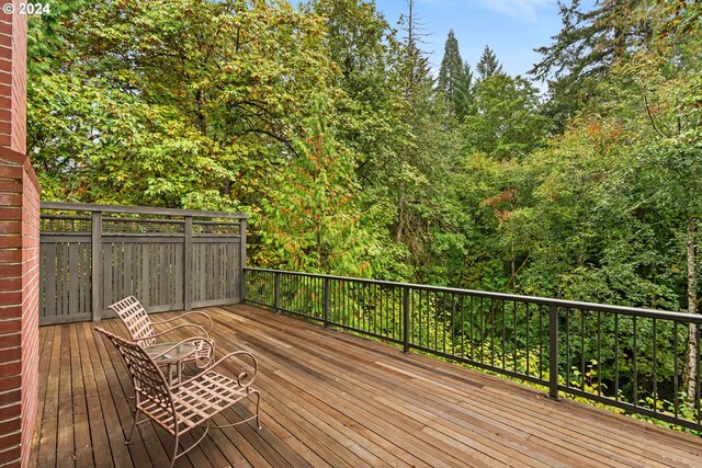 view of wooden terrace