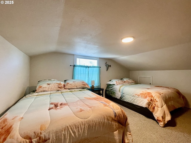 665 Clearlake Ave, Winchester Bay, OR 97467 - bedroom featuring lofted ceiling and carpet floors