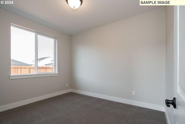 view of carpeted empty room