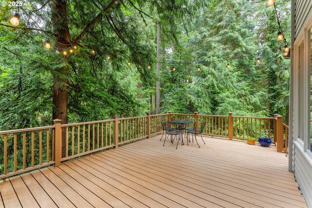 1739 Palisades Terrace Dr, Lake Oswego, OR 97034 - wooden terrace featuring outdoor dining space