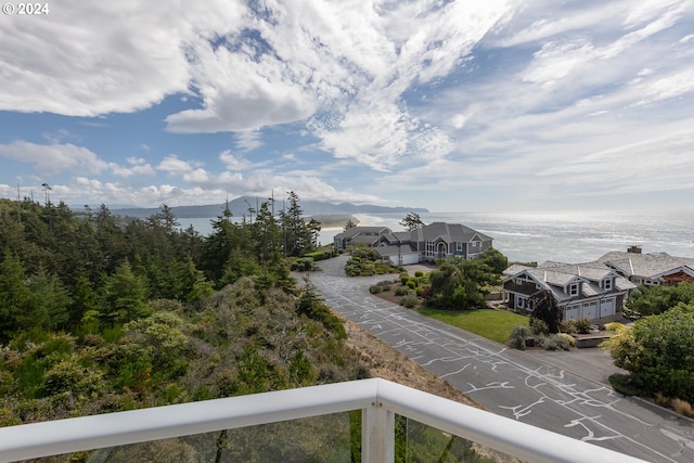 property view of mountains featuring a water view