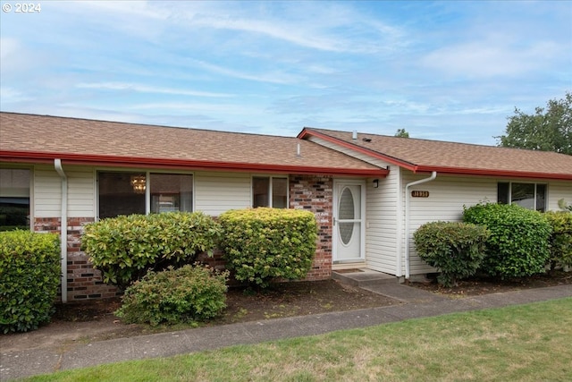 view of ranch-style home