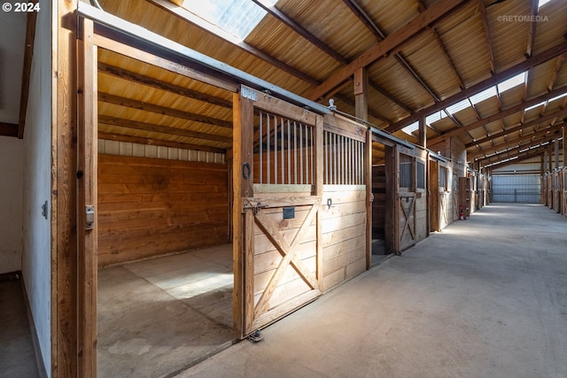 view of horse barn